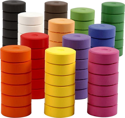 Colortime watercolor, h: 16 mm, d 44 mm, refill, 72 pieces 1 box