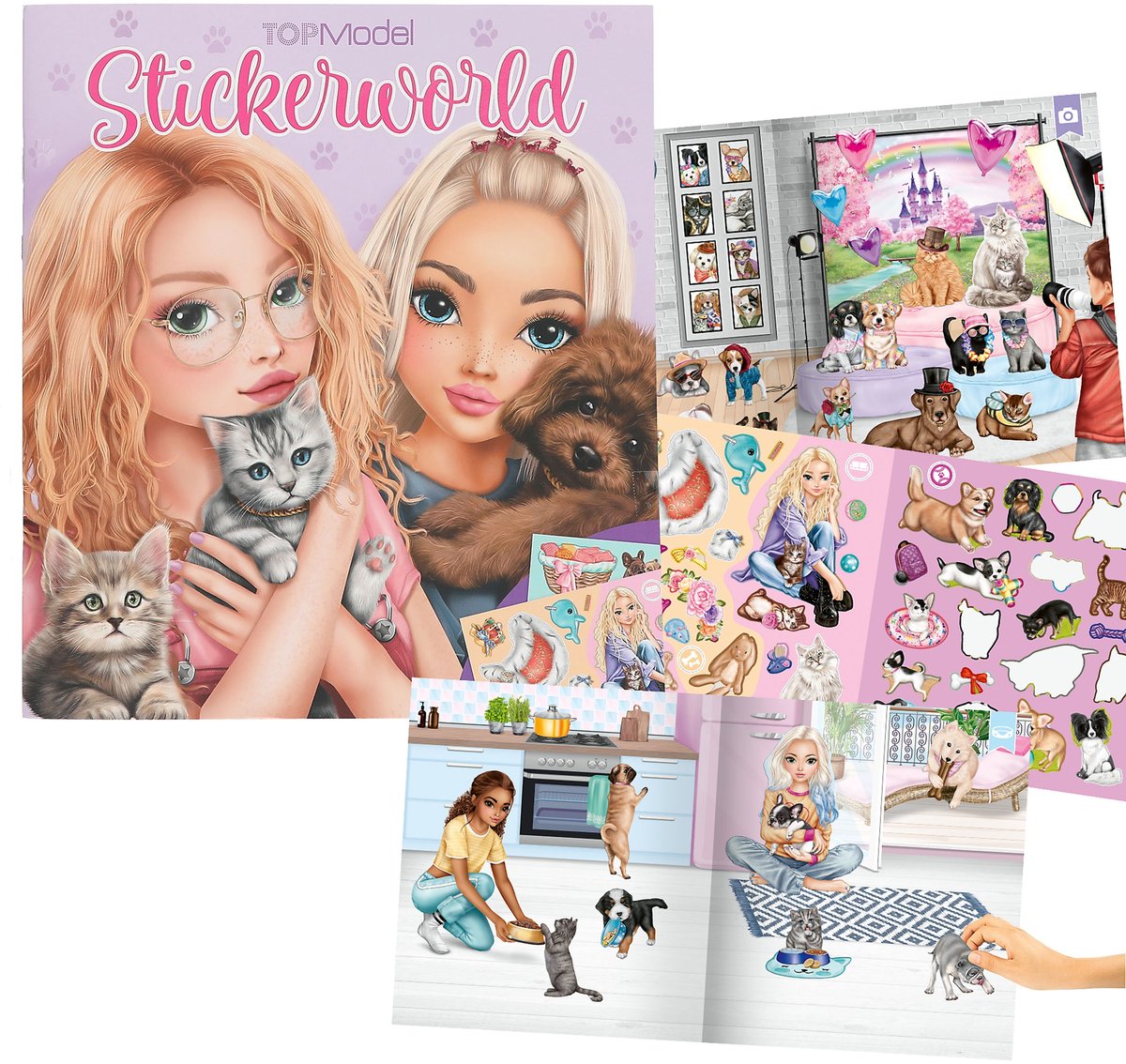 Depesche - topmodel stickerworld - kitty and doggy