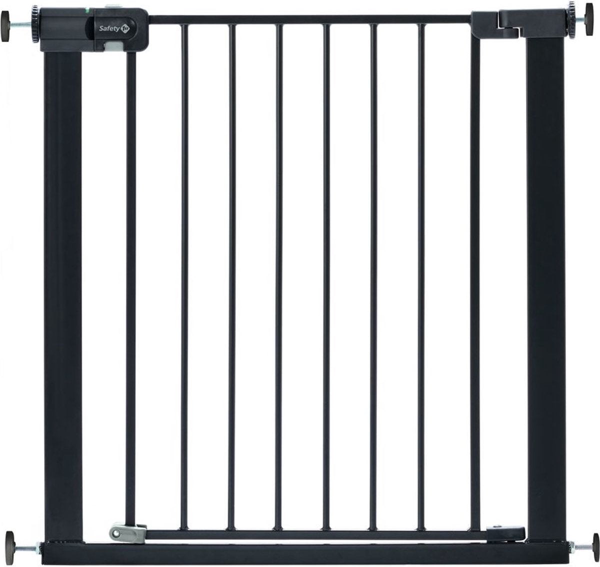 Safety 1st puerta de escalera de fácil cierre sin taladrar - excl. extensiones - 73 a 80 cm - metal negro