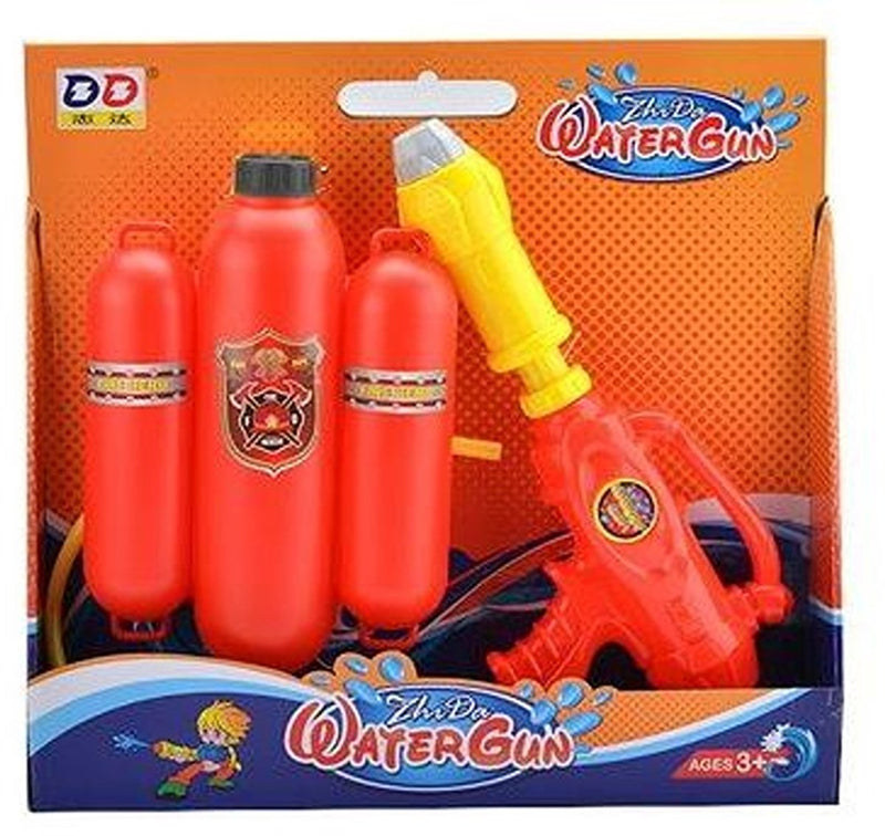 Pistola de agua Amuuso con tanque trasero.