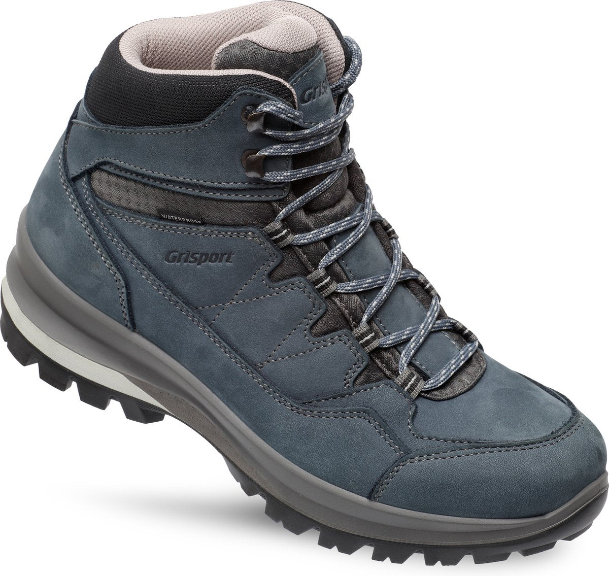 Grisport bari mid dames wandelschoenen - blue