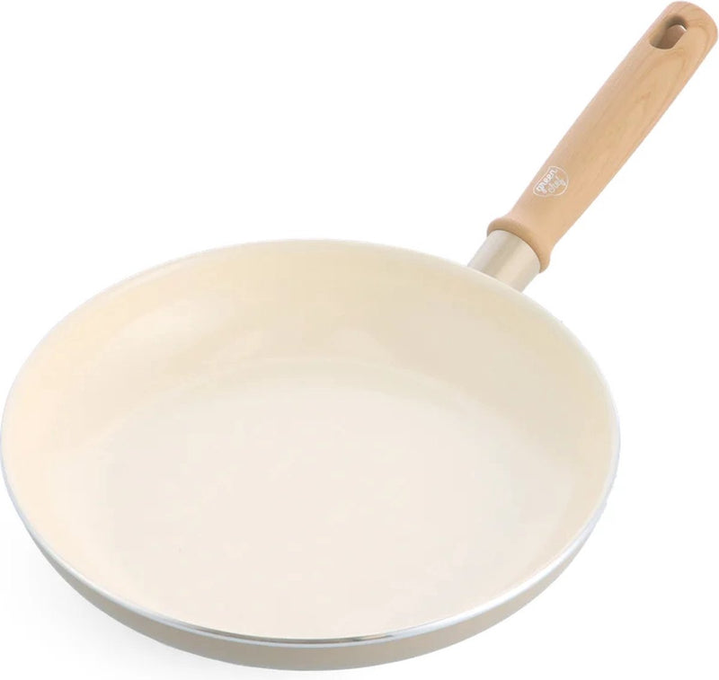 Padella per induzione in ceramica Greenchef Nordics 28 cm - senza pfas - padella a induzione - lavabile in lavastoviglie - adatta al forno fino a 160°C - rivestimento antiaderente in ceramica - senza coperchio - maniglia di raffreddamento - panna