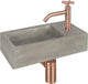Differnz ravo set fontana cemento grigio scuro curvo x rosso rame