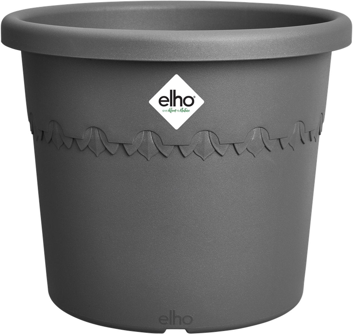Elho algarve cilindro 25cm - grote bloempot voor buiten - 100% gerecycled plastic - antraciet