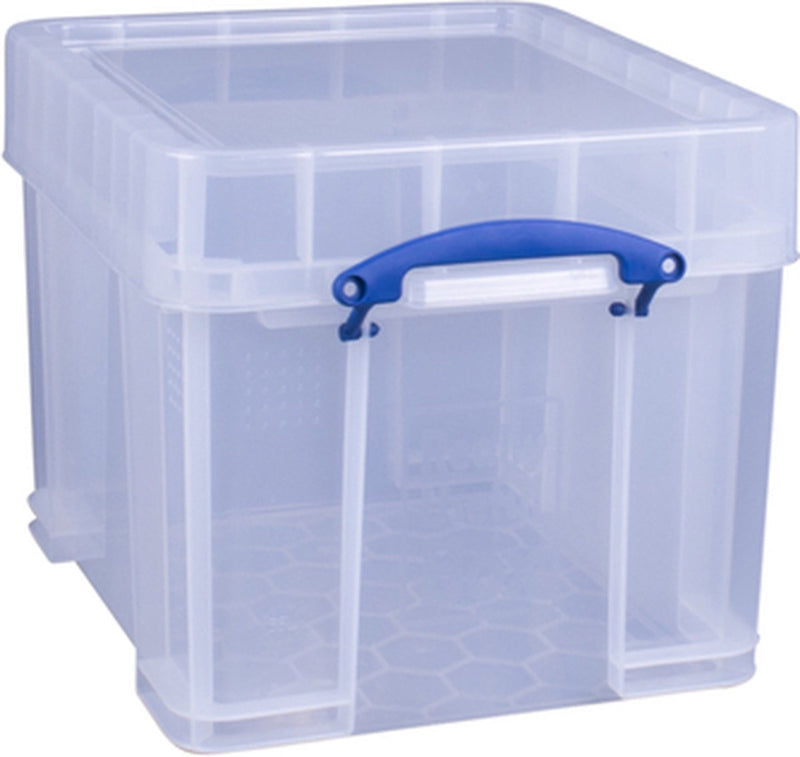 Utilissimo box portaoggetti 35 litri 480x390x345 mm bianco trasparente