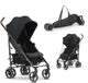 Buggy porta ombrello Deryan Bobbie - con borsa per il trasporto - regolabile - nero