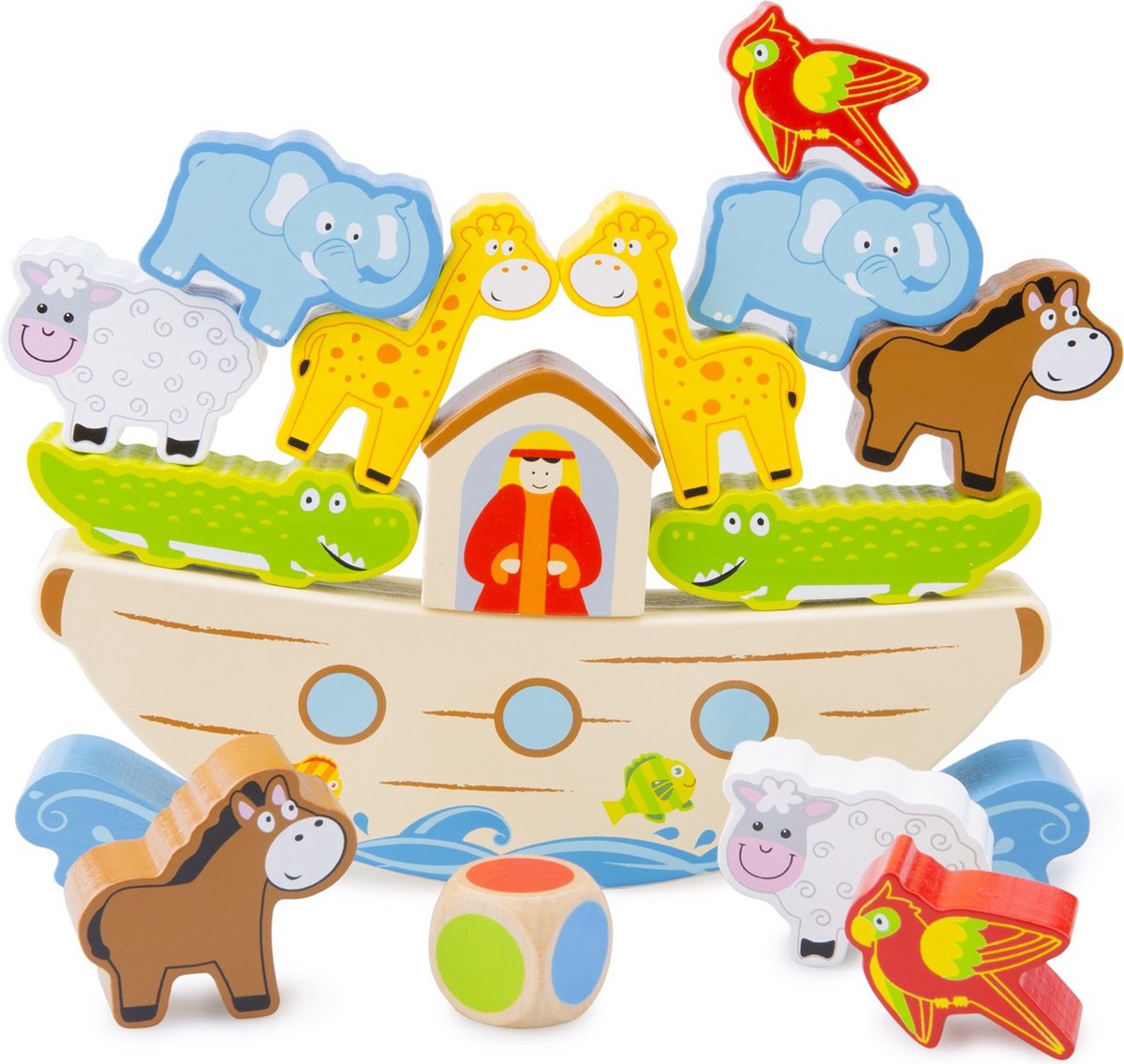 New classic toys ® stapelspel - ark van noach