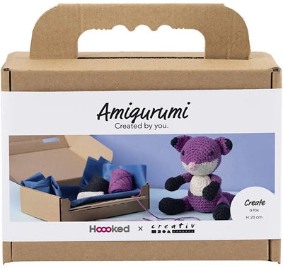 Set hobby Creative Company amigurumi, volpe, nero, prugna, 1 scatola