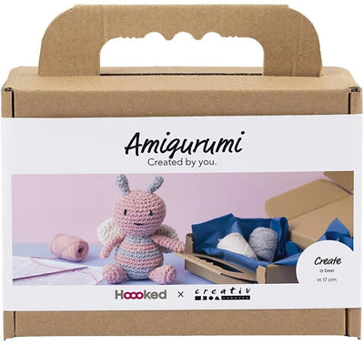 Creativ company hobby set amigurumi, honey bee, pastel colors, 1 box