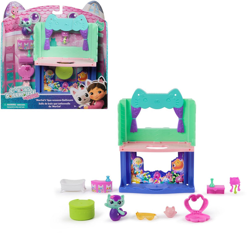 Gabby's poppenhuis gabby’s poppenhuis de film – mercat’s spa badkamer speelset