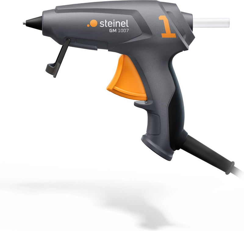 Pistola de pegamento Steinel Gluematic 1007 - incl. 6 barras de pegamento de ø7 mm - para trabajos de hobby, manualidades y reparación