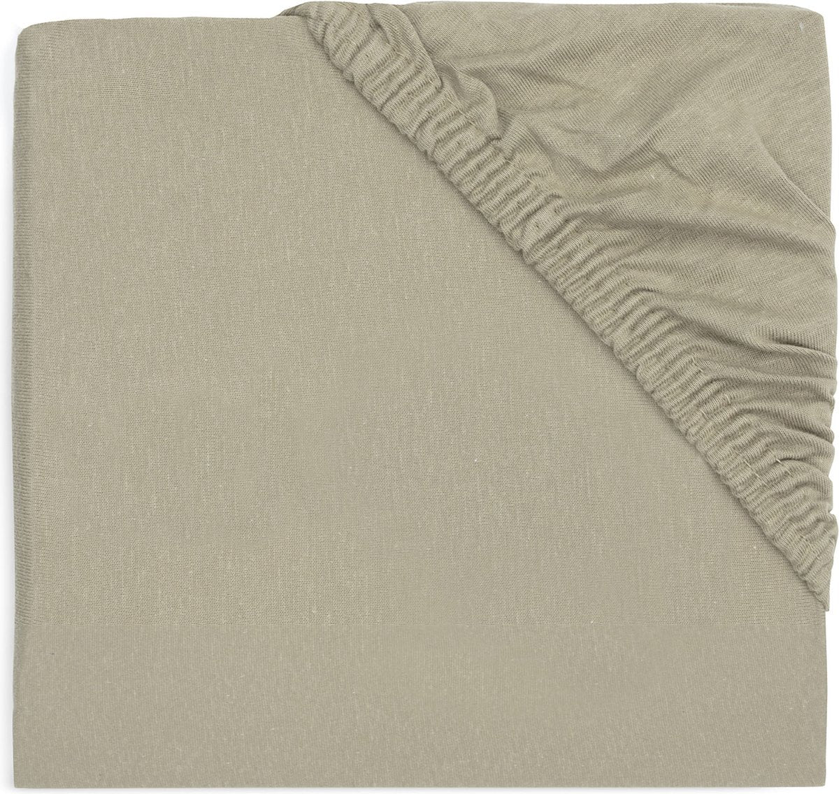 Jollein - sábana ajustable jersey 60x120cm - cuna, cama, cuna - verde oliva