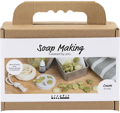 Creativ company cc mini hobbyset zeep maken schelpen olijfgroen