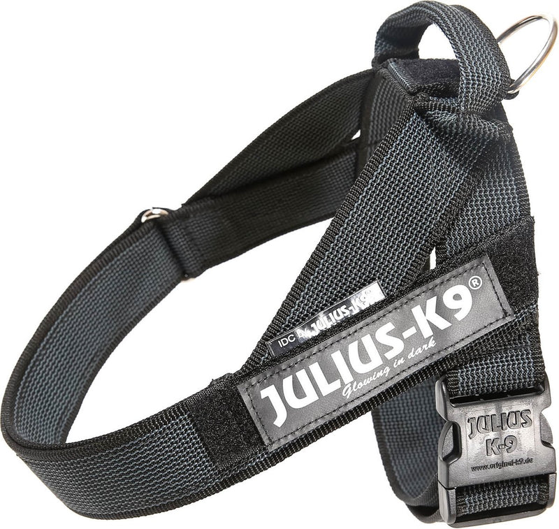 Julius k9 julius-k9 idc®color gray® riemtuig, l - maat 1, zwart