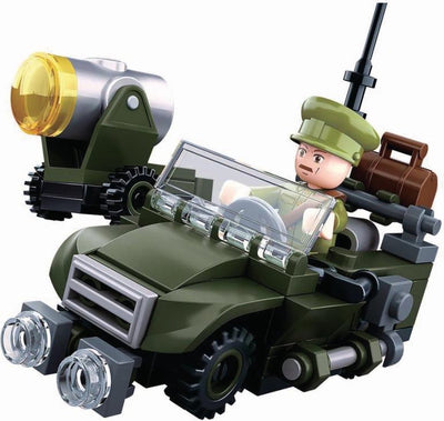 Vehículo todoterreno aliado del ejército de Sluban de la Segunda Guerra Mundial - juego de construcción de juguetes con 91 bloques de construcción - m38-b0678b - juguetes de construcción a partir de 8 años