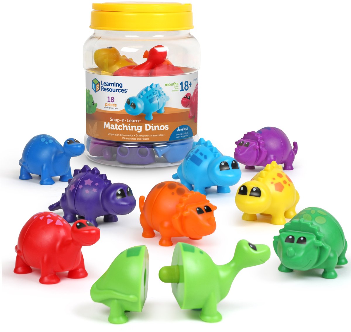 Learning resources snap-n-learn™ matching dinos - 1+