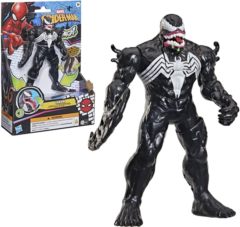 Hasbro Marvel Spider-Man Venom Action Fx, action figure elettronica