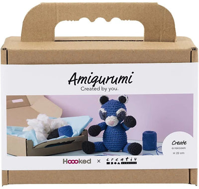 Set hobby Creativ Company amigurumi, procione, nero, blu, 1 scatola