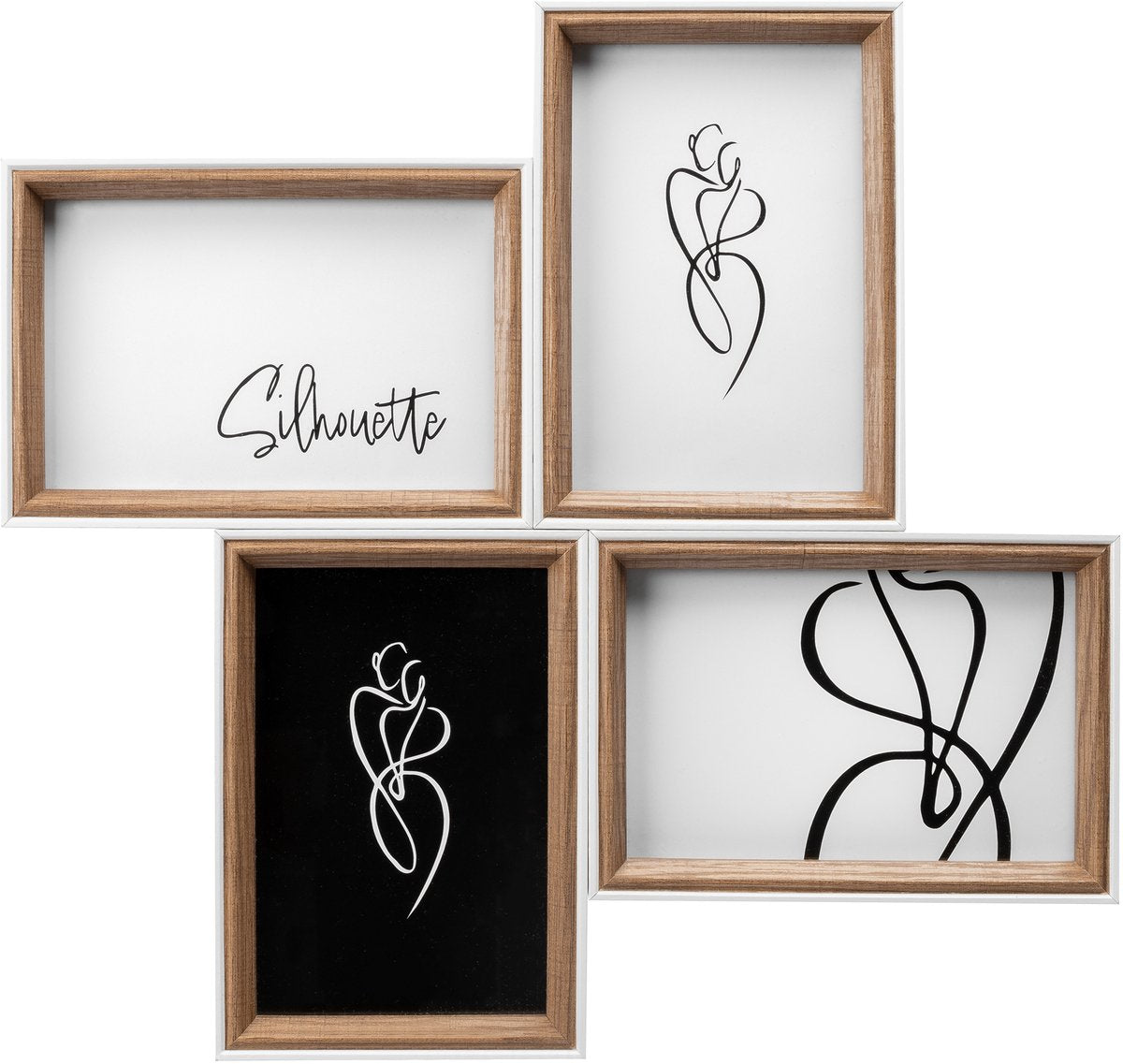Walther silhouette - houten lijst galerij - fotoformaat 4x10x15 cm - beuken