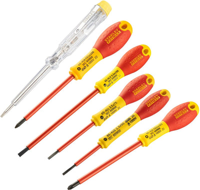 Stanley hand tools set 6 cacciaviti fatmax vde pz pozidriv parallelo - 0-65-443