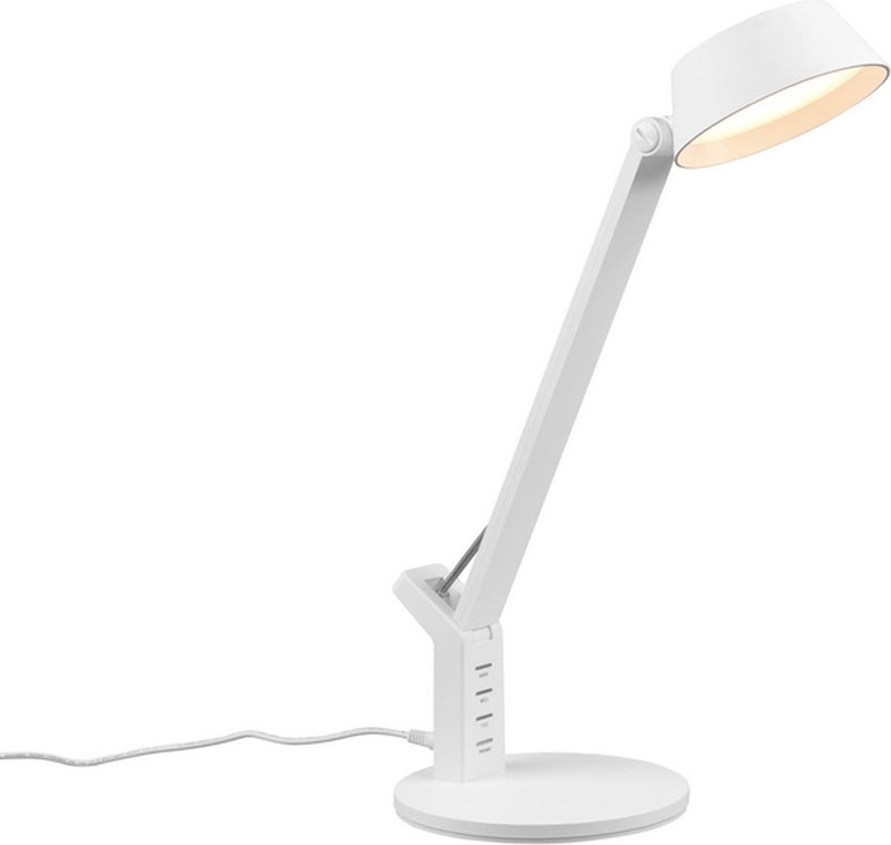 Trio ava - lámpara de mesa - blanco mate - incl. 1x SMD 5,2W - Entrada USB - función de carga - lámpara de escritorio