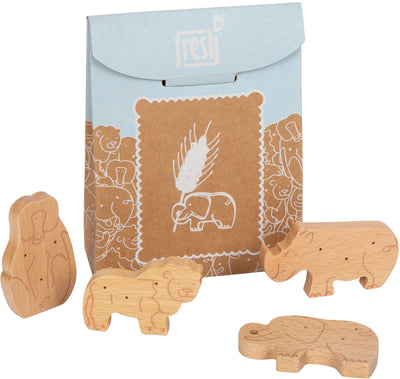 Small foot wooden playets animals crackers, 8dlg.