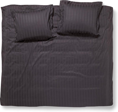 Damai linea - duvet cover - 200x200 220 cm - double - graphite + 2 pillowcases 60x70