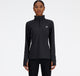 Sudadera deportiva New Balance Sport Essentials Space Dye 1 4 para mujer - Negro
