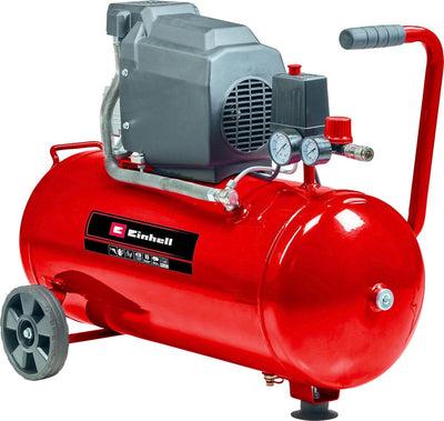 Einhell electric compressor tc-ac 190 50 8 - 1500 w - 8 bar - 50 l tank - suction capacity: 165 l min - oil-lubricated