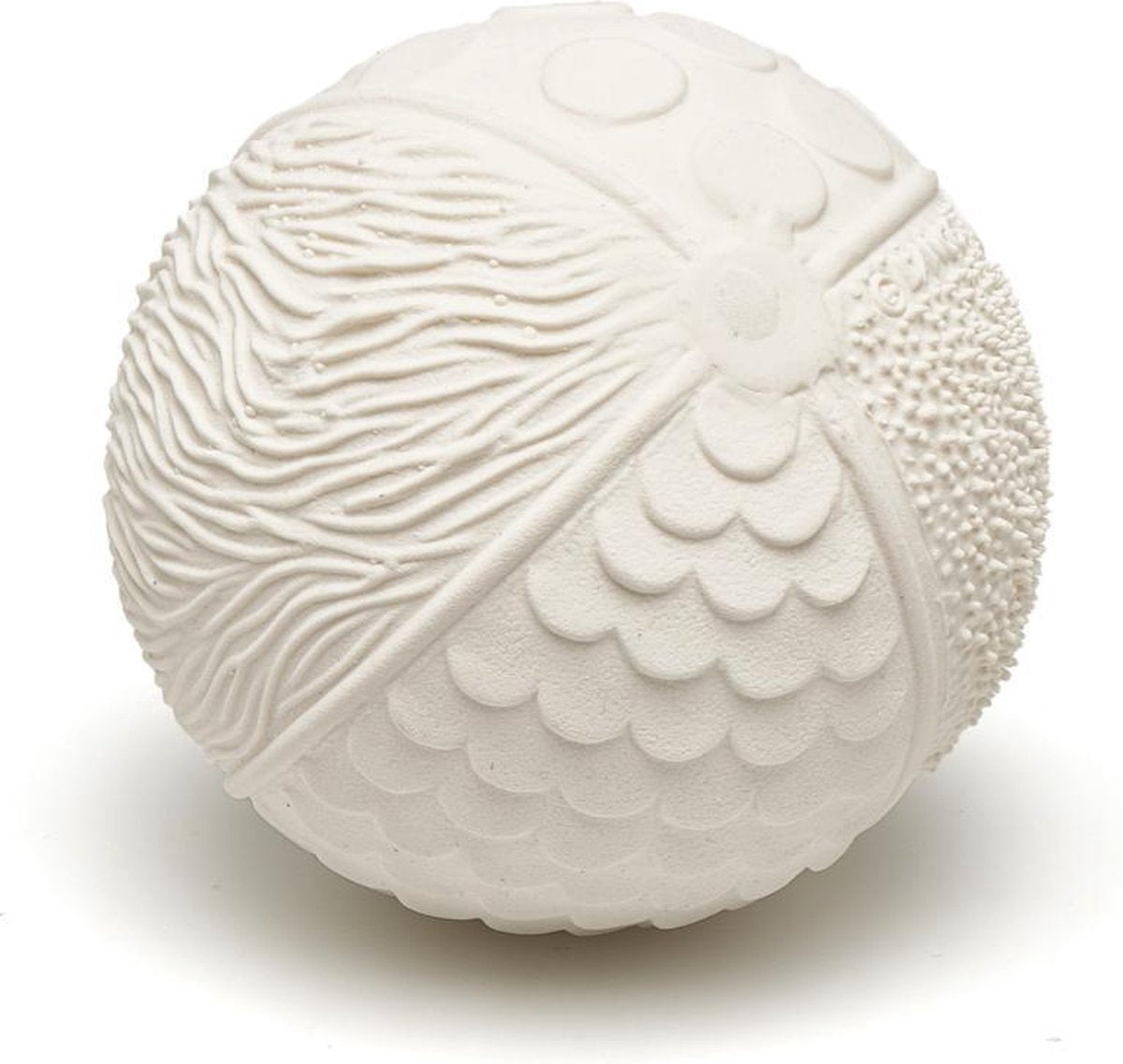 Lanco toys lanco sensory rubberen bijtspeeltje - bal - wit