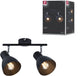 Paulmann spotlight davy e27 230v max. 2x20w dimmable black
