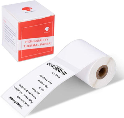 Etichette Phomemo 50x80mm - etichette quadrate - 100 pezzi - resistenti all'olio e all'acqua - adesivo forte - per m110 m120 m220 m200 - bianco