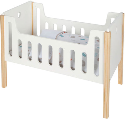 Piccole bottone a bambola in legno a piede piccolo
