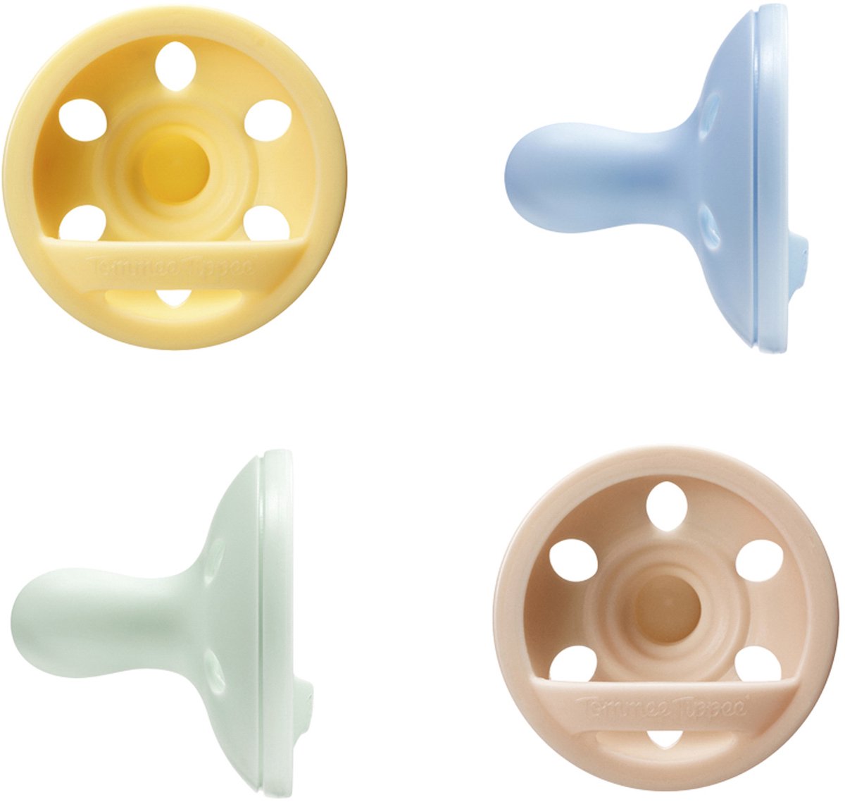 Succhietto simile al seno Tommee Tippee - 4 pezzi - 0-6 mesi - consistenza simile alla pelle - senza BPA