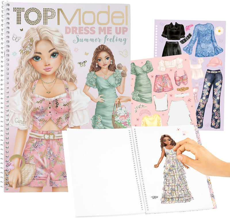 Depesche - top model vísteme libro de pegatinas - sensación de verano