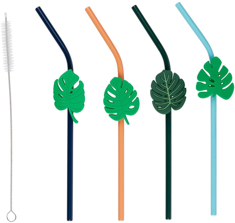 Alpina drinking straws 5pc with brush