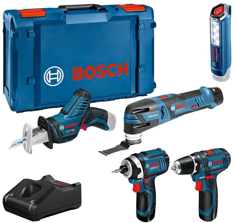 Set combinato batterie Bosch Professional 5 pezzi 12v 3x 2.0ah in xl-boxx - 0615990n1d
