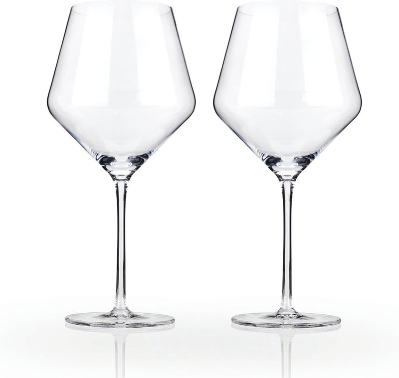Bicchiere da vino angolare Viski - cristallo - 621 ml - 2 pezzi