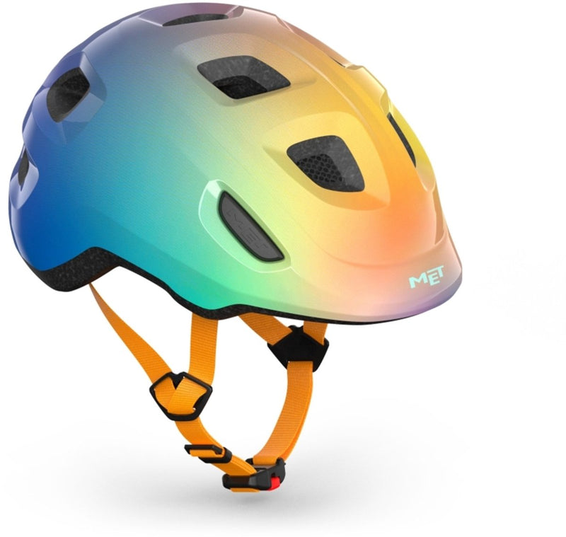 Con hurra casco para niños, niños y niñas, casco de bicicleta para niños, talla xs s (46-52 cm), multicolor brillante