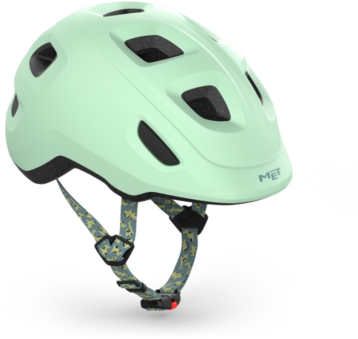 Met hooray kinderhelm – fietshelm kinderen - maat s m (52-55 cm) – dusted green matt