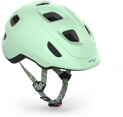 Con evviva il casco per bambini - casco da bicicletta per bambini - taglia s m (52-55 cm) - verde spolverato opaco