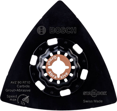 Piastra abrasiva in metallo duro Bosch avz 90 rt10 90 mm grana 10 - 26092...
