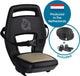 Qibbel Q344 Asiento trasero 6+ Junior con reposapiés y placas de protección Negra