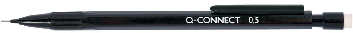 Portaminas Q-connect, 0,5 mm, hb, negro, caja de 10 unidades