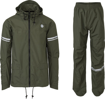 Traje de lluvia original agu esencial verde militar
