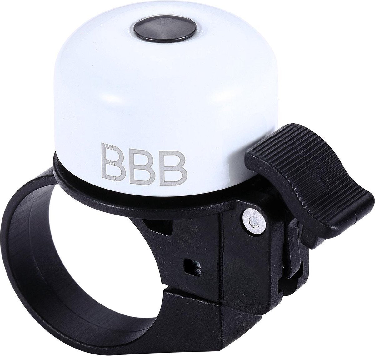 Bbb cycling bbb-11 loud clear fietsbel - aluminium - 22.2 25.4 31.8mm stuur diameters - wit