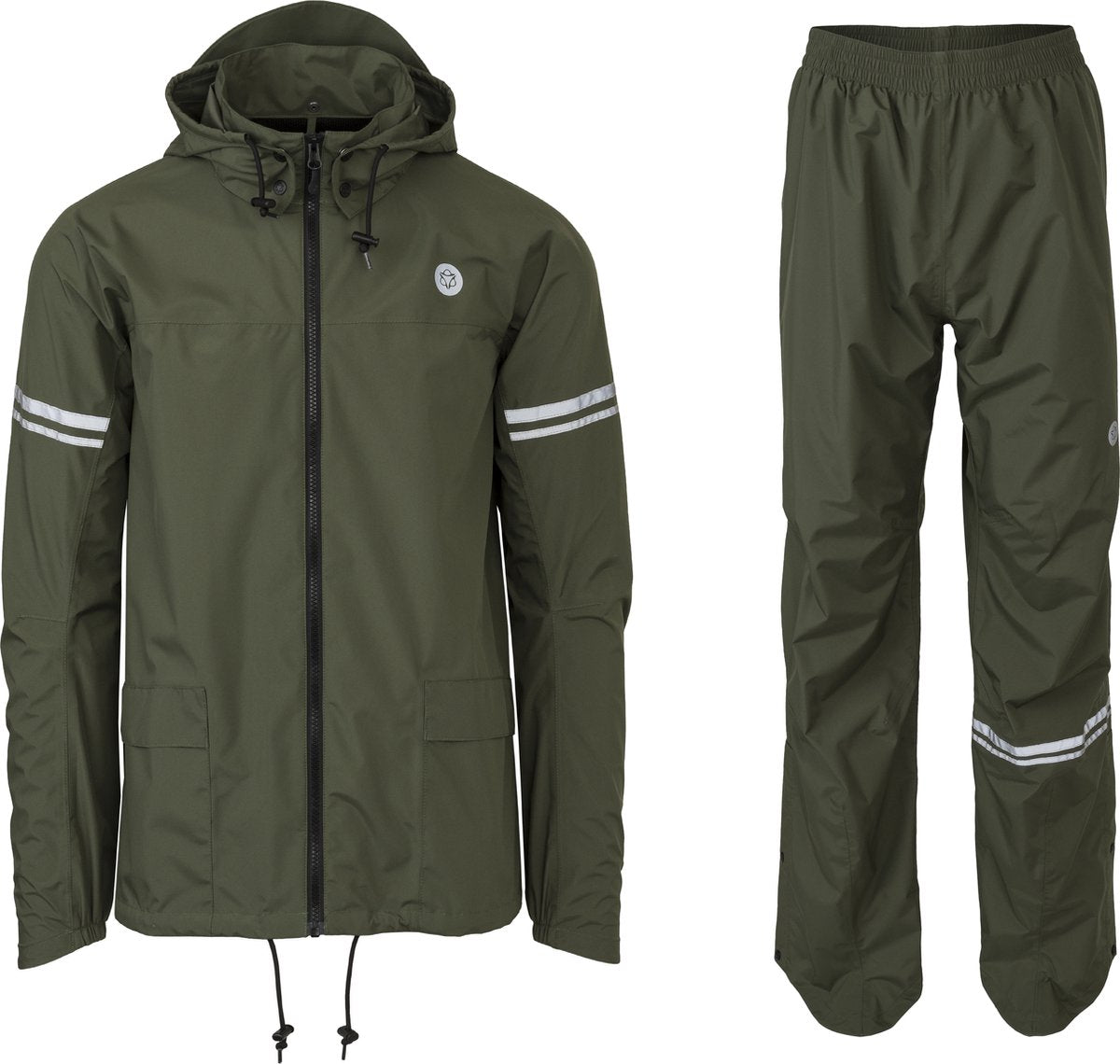 Tuta antipioggia originale Agu essenziale verde militare