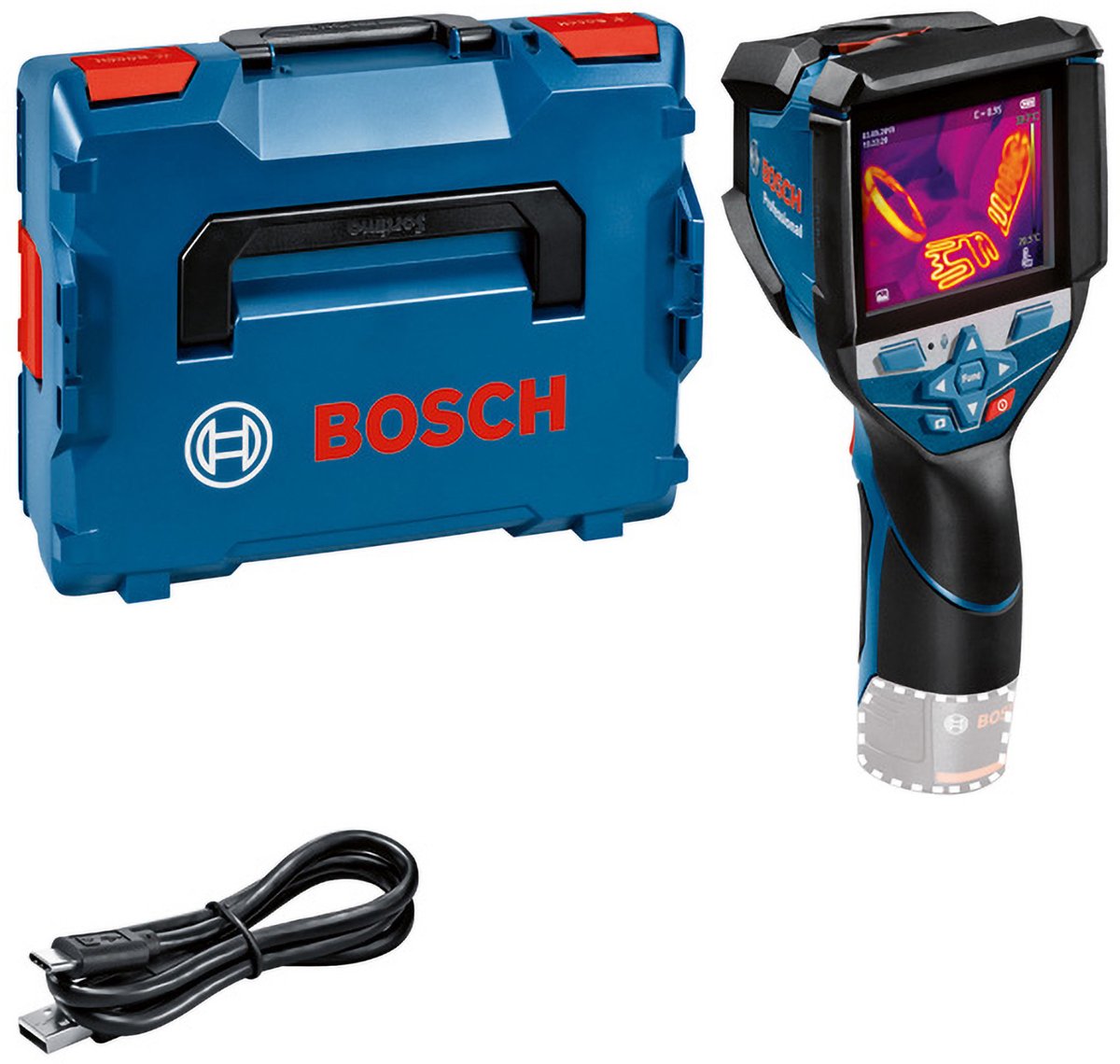 Termocamera Bosch professional gtc 600 c batteria 12v corpo base in l-boxx - 0601083508