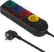 Maclean mce508 b - presa multipla - 4x prolunga + USB A C, con interruttori - 250vac 10a - 1,5m - nero