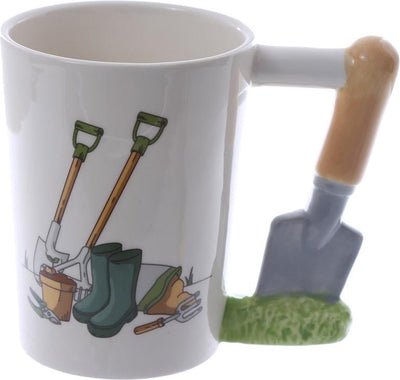 Taza de cerámica de manejo de jardín - Mango formado